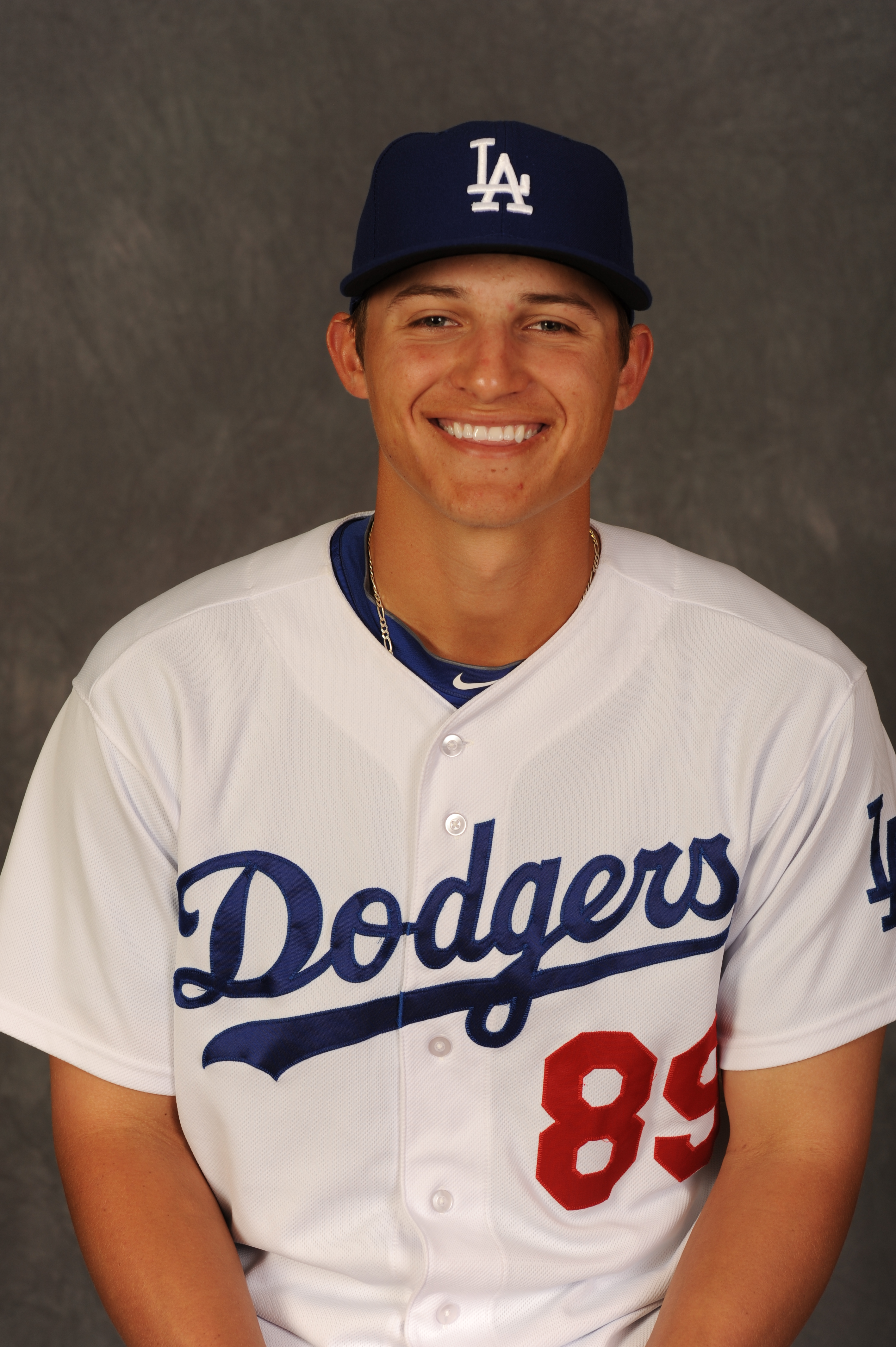 Zack Greinke of the Los Angeles Dodgers poses for a portrait during