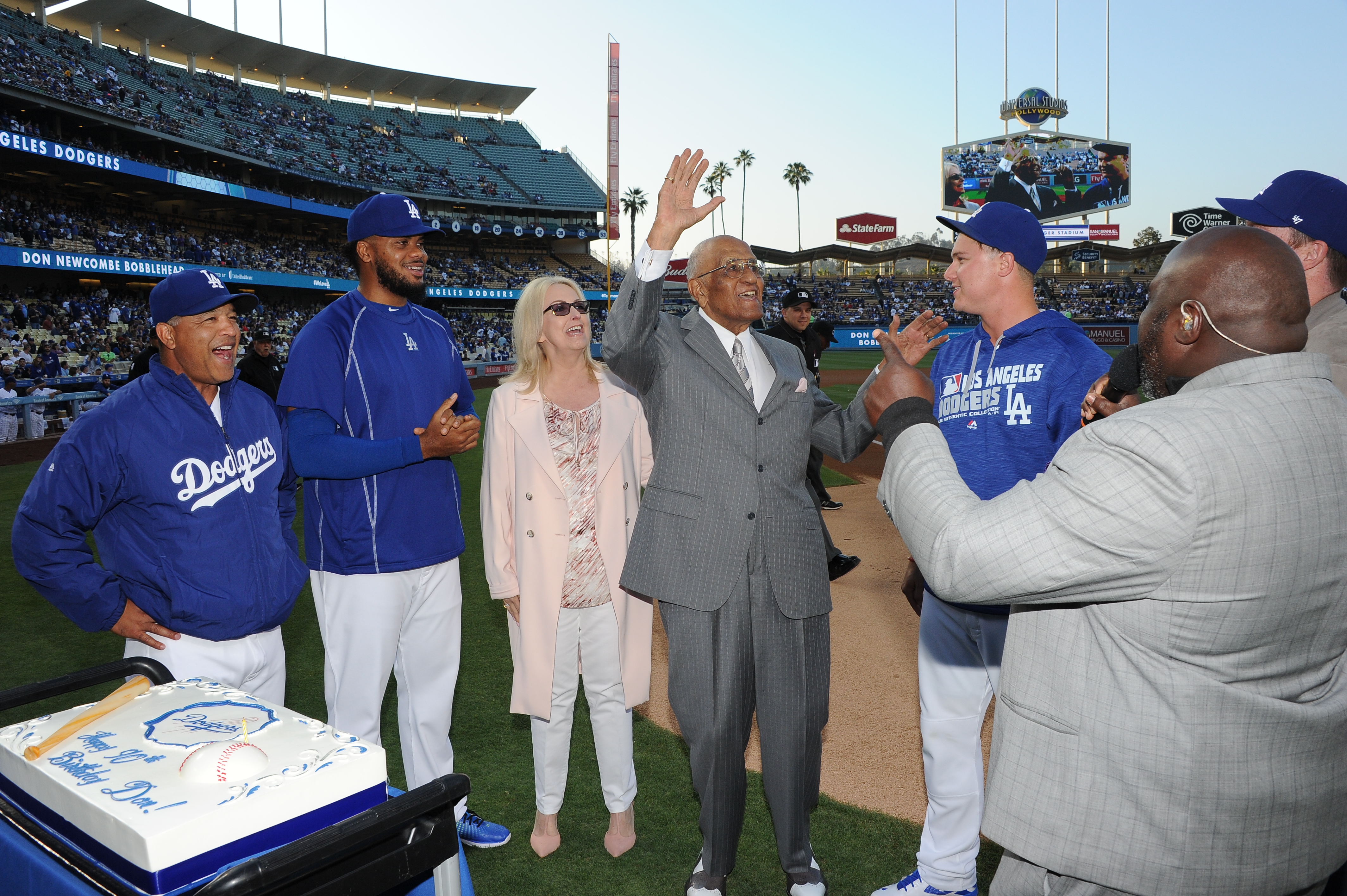 dodgers, Tops, New 223 Dodger Stadium Promotional Vin Scully Jersey